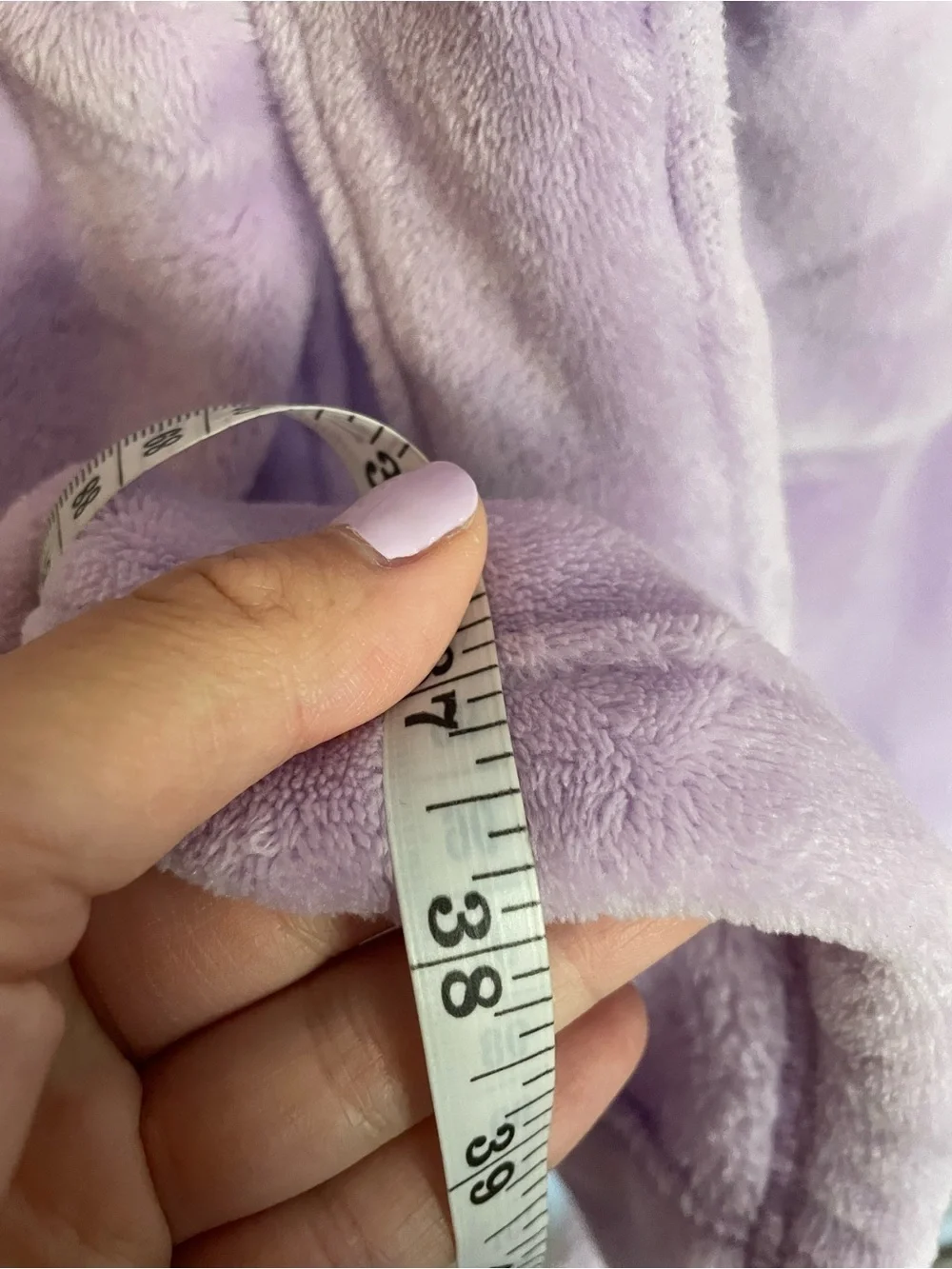 Victoria's Secret XS Lavender Purple Plush Heart Embossed Short Plush Robe